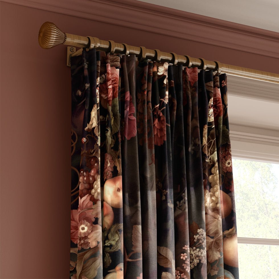 Dark Botanical Fabric - fabric_per_meter - Ellie Cashman Design