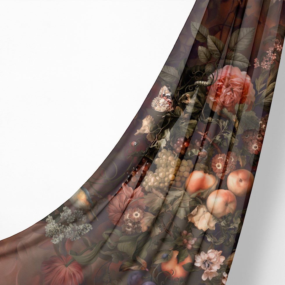 Dark Botanical Fabric - fabric_per_meter - Ellie Cashman Design
