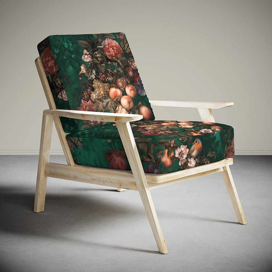 Dark Botanical Fabric Sample - fabric_samples - Ellie Cashman Design