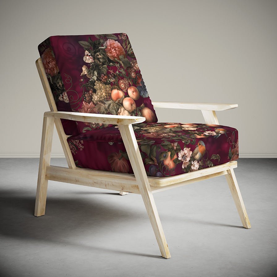 Dark Botanical Fabric Sample - fabric_samples - Ellie Cashman Design