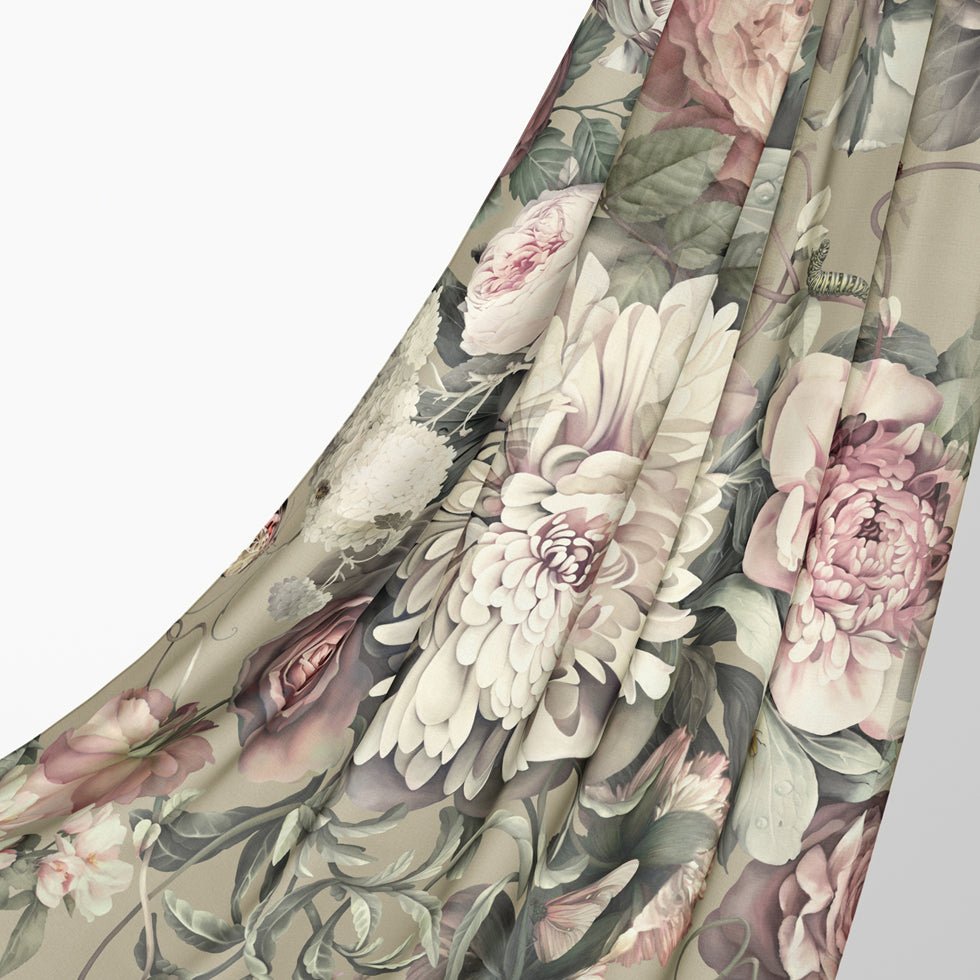 Dark Floral II Fabric - fabric_per_meter - Ellie Cashman Design