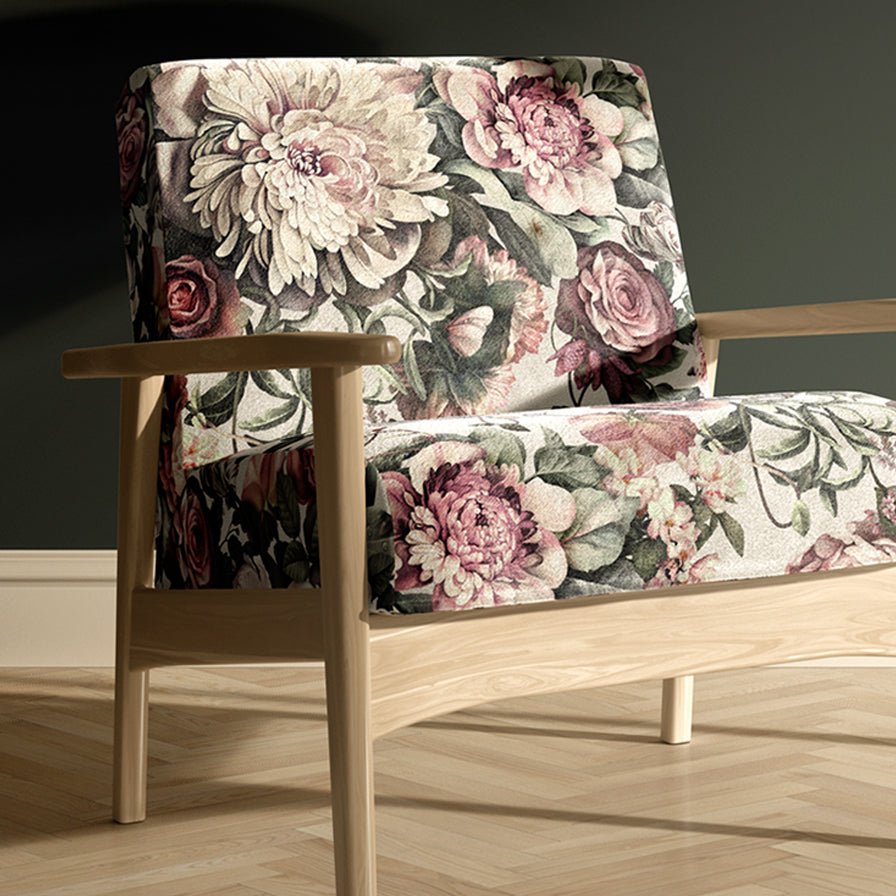 Dark Floral II Fabric - fabric_per_meter - Ellie Cashman Design