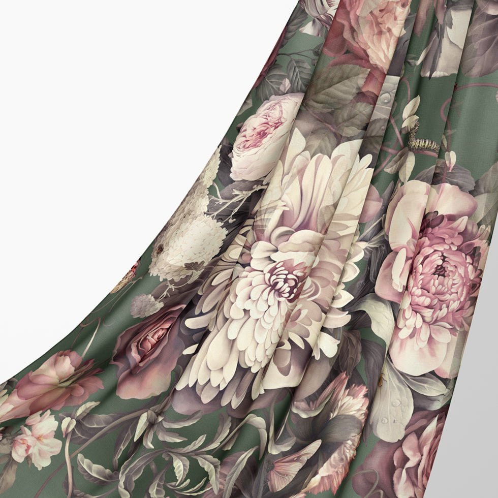 Dark Floral II Fabric - fabric_per_meter - Ellie Cashman Design