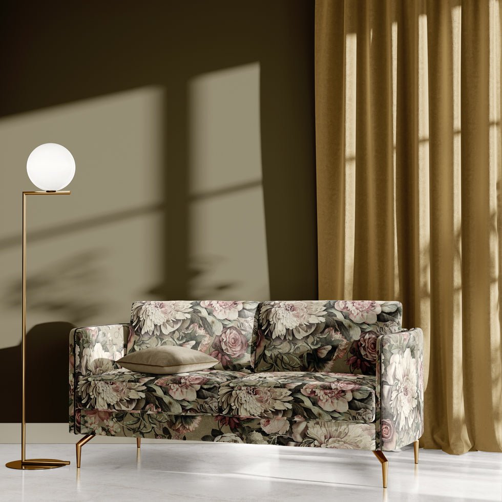 Dark Floral II Fabric - fabric_per_meter - Ellie Cashman Design