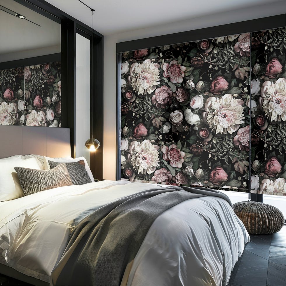 Dark Floral II Fabric - fabric_per_meter - Ellie Cashman Design