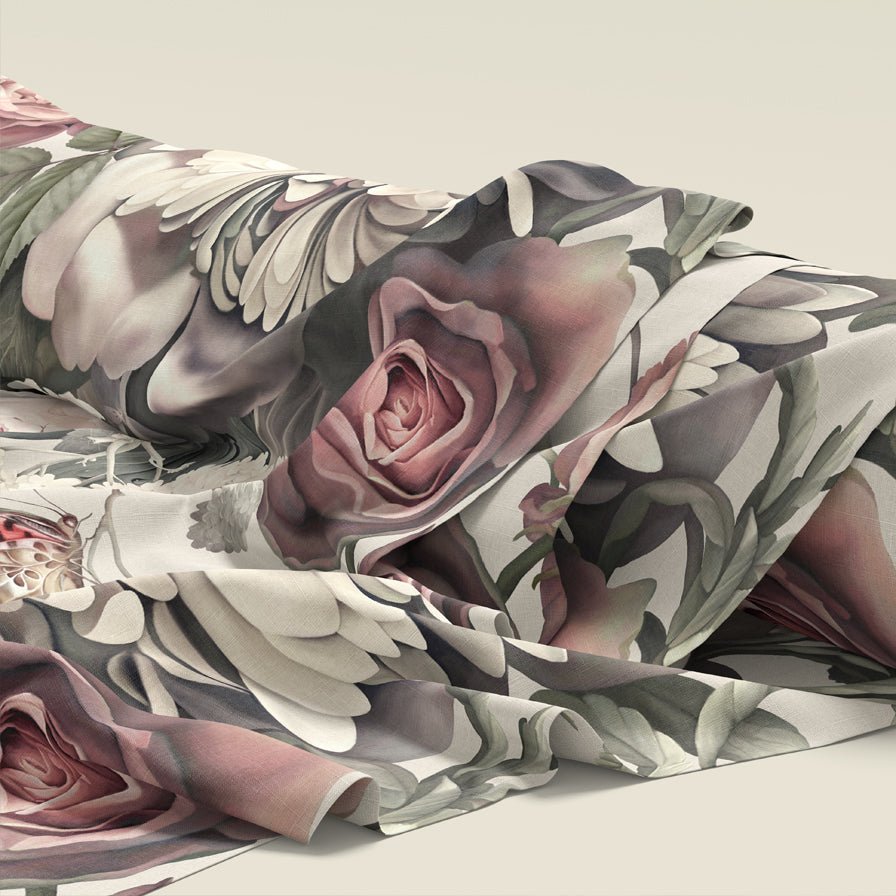 Dark Floral II Fabric - fabric_per_meter - Ellie Cashman Design