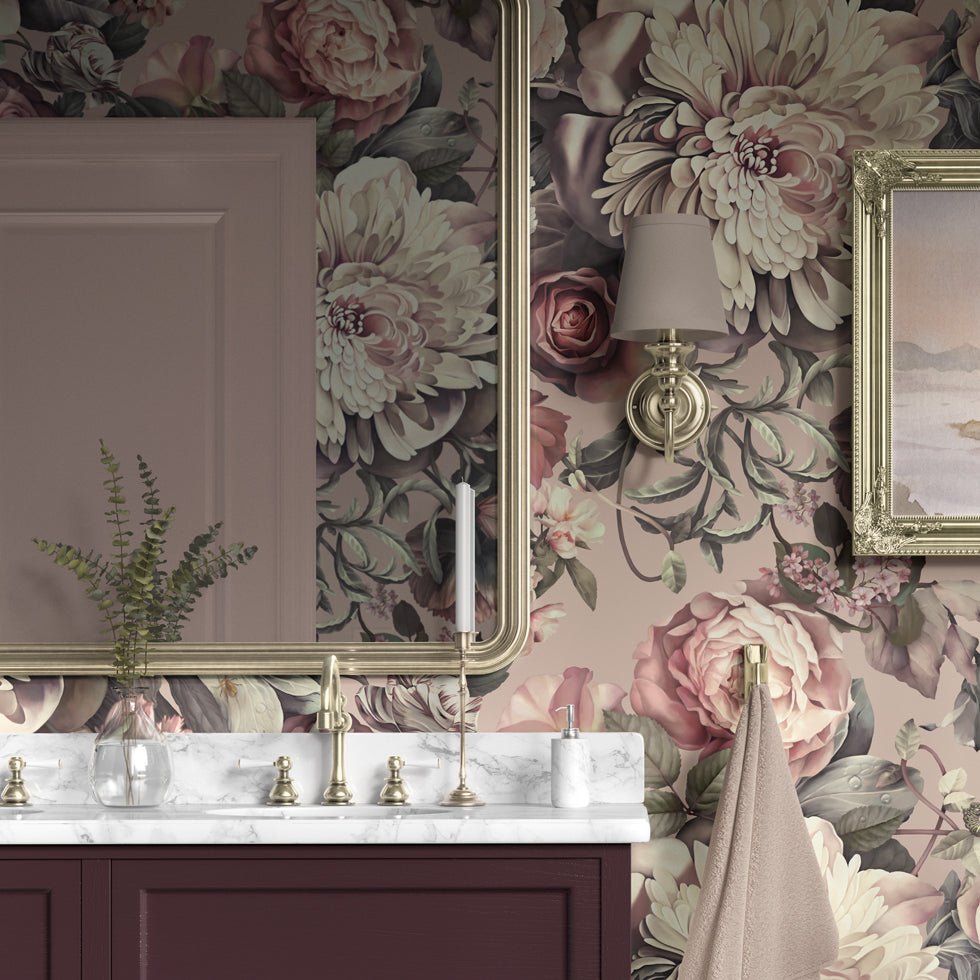 Dark Floral II Wallpaper Sample - wallpaper_samples - Ellie Cashman Design