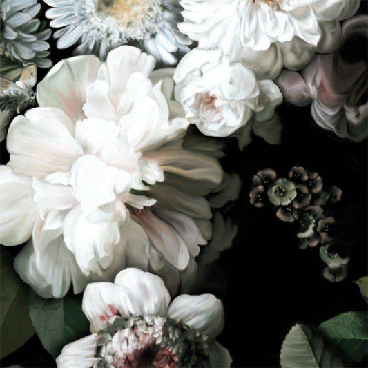 Dark Floral Vinyl Wallcovering (1375 x 270 cm) - wallcovering - Ellie Cashman Design