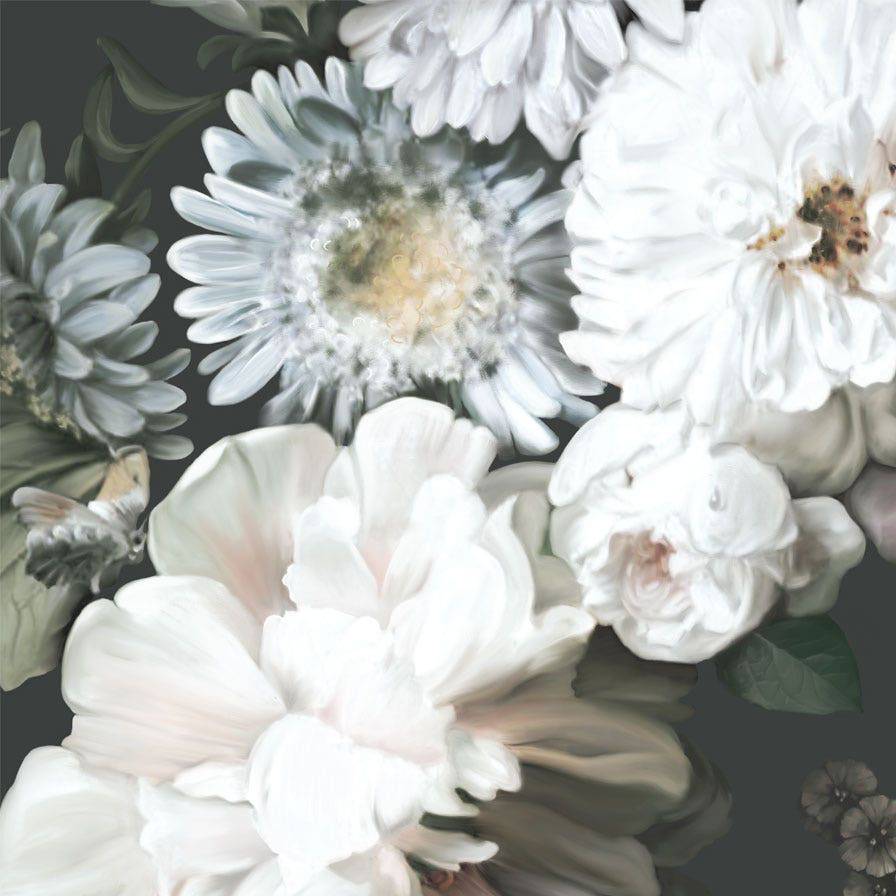 Dark Floral Wallpaper - wallpaper - Ellie Cashman Design