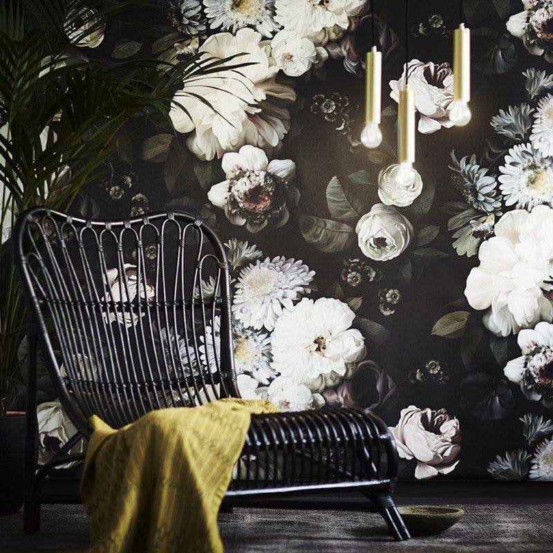 Dark Floral Wallpaper - wallpaper - Ellie Cashman Design