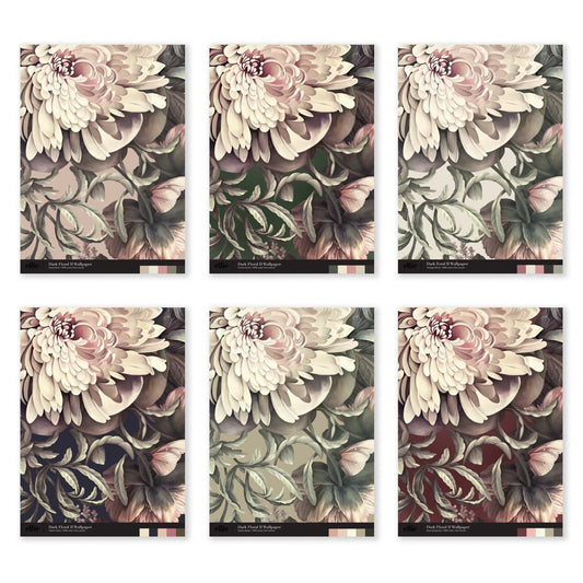 Floral Wallpaper Sample Book Part 1 - Large Format Samples - wallpaper_sample_book - Ellie Cashman Design