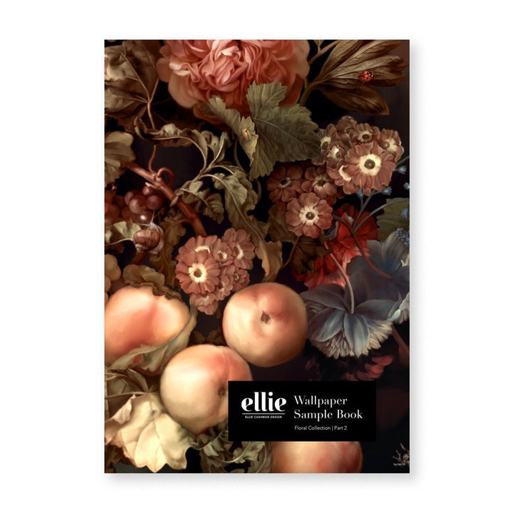 Dark Floral Wallpaper | Shop Dark Floral Wallpaper - Ellie Cashman Design