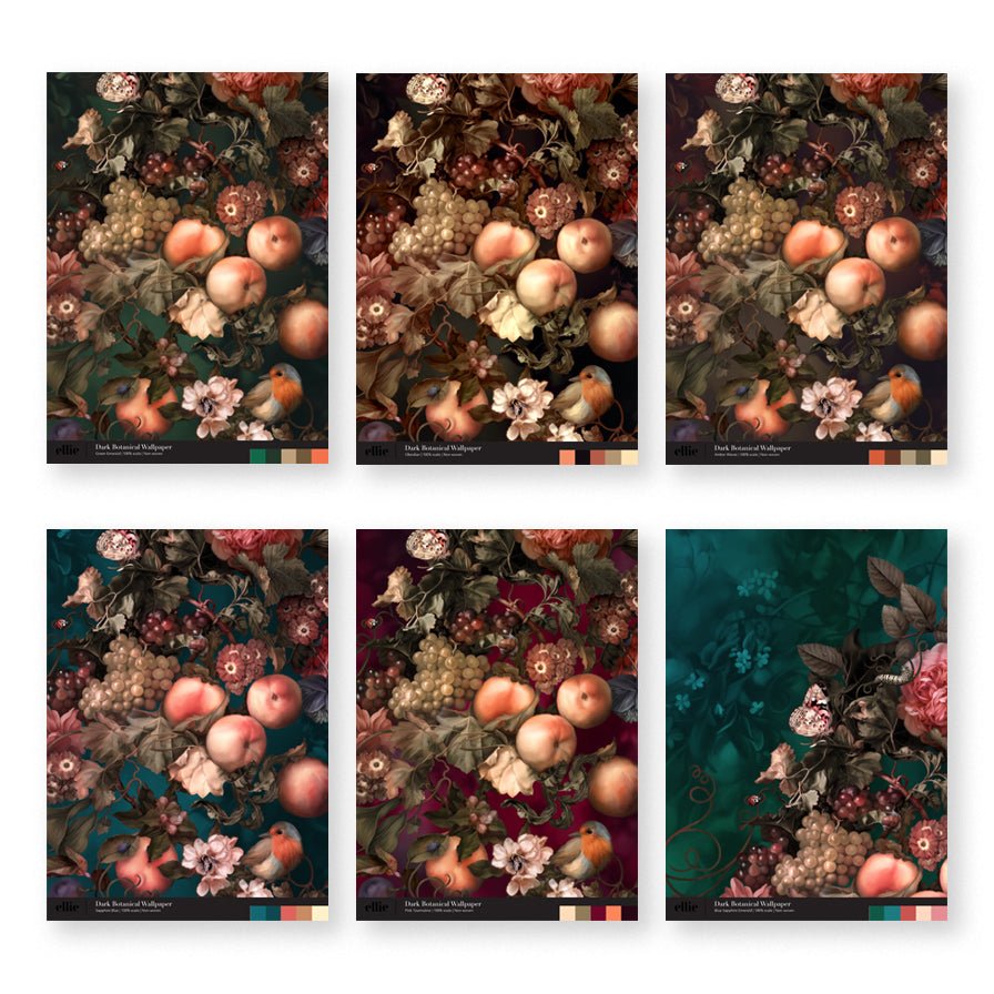 Floral Wallpaper Sample Book Part 2 - Large Format Samples - wallpaper_sample_book - Ellie Cashman Design