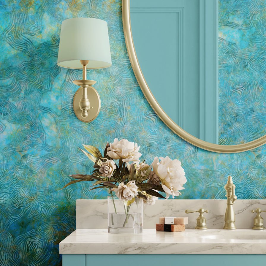 From Source to Sea Wallpaper - wallpaper - Ellie Cashman Design