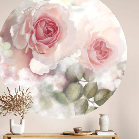 Incandescent Rose Circle Wallpaper - circle_wallpaper_2 - Ellie Cashman Design