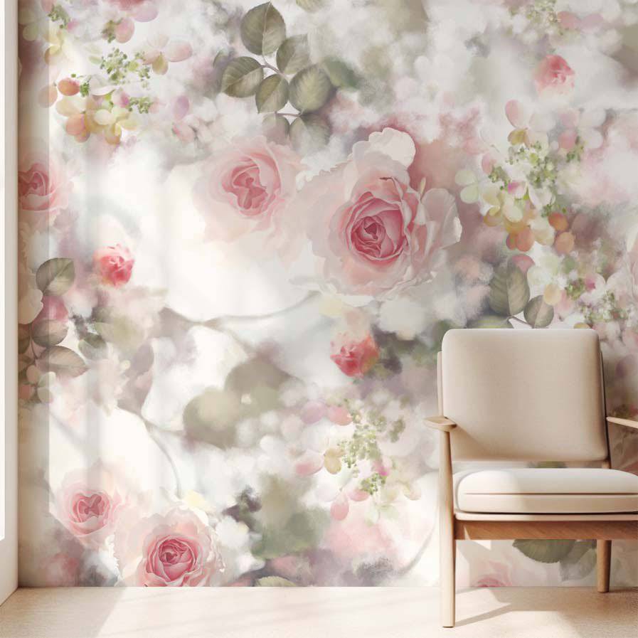 Incandescent Rose Wallpaper - wallpaper - Ellie Cashman Design