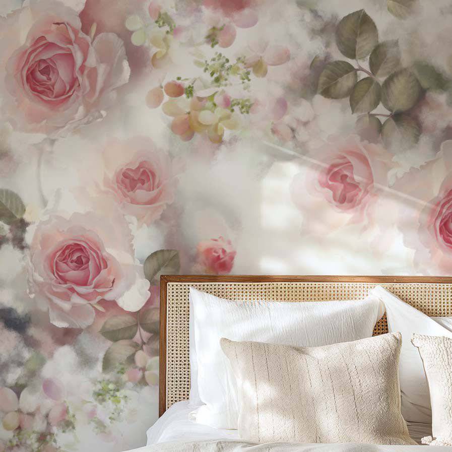 Incandescent Rose Wallpaper - wallpaper - Ellie Cashman Design