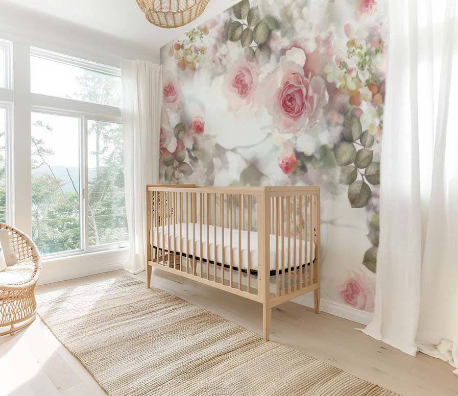 Incandescent Rose Wallpaper - wallpaper - Ellie Cashman Design